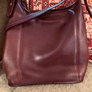 Vintage coach bucket bag; great holiday gift!